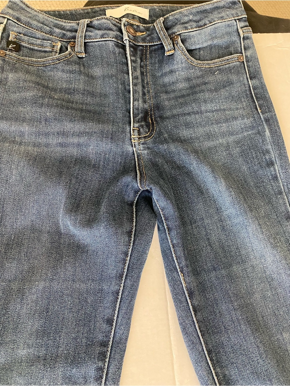KanCan Ami High Rise Bootcut Jeans KC70005D Medium Wash Stretch Denim Slim 9/28 - Picture 5 of 9